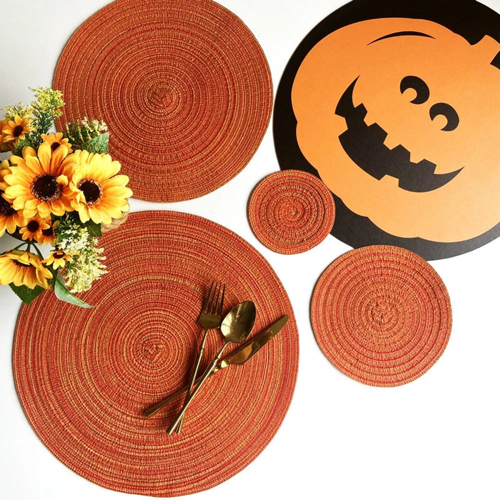 Round Woven Ramie Placemats