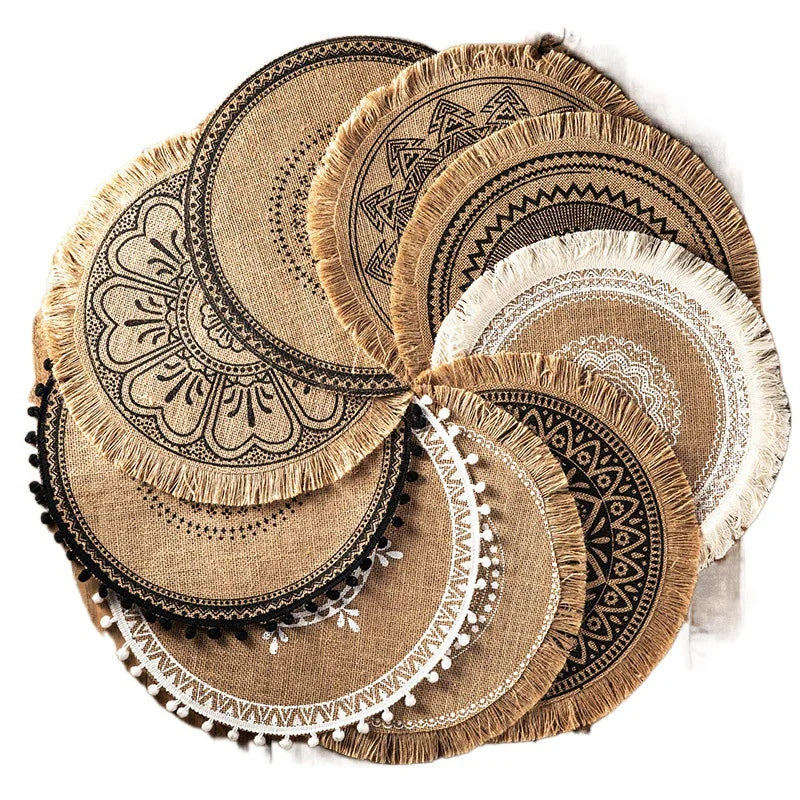 Boho Round Placemat Set