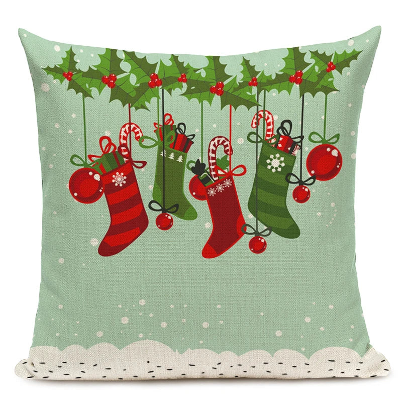 Christmas Tree Pattern Throw Pillow Case