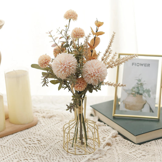 Champagne Dandelion Prickly Ball Bouquet