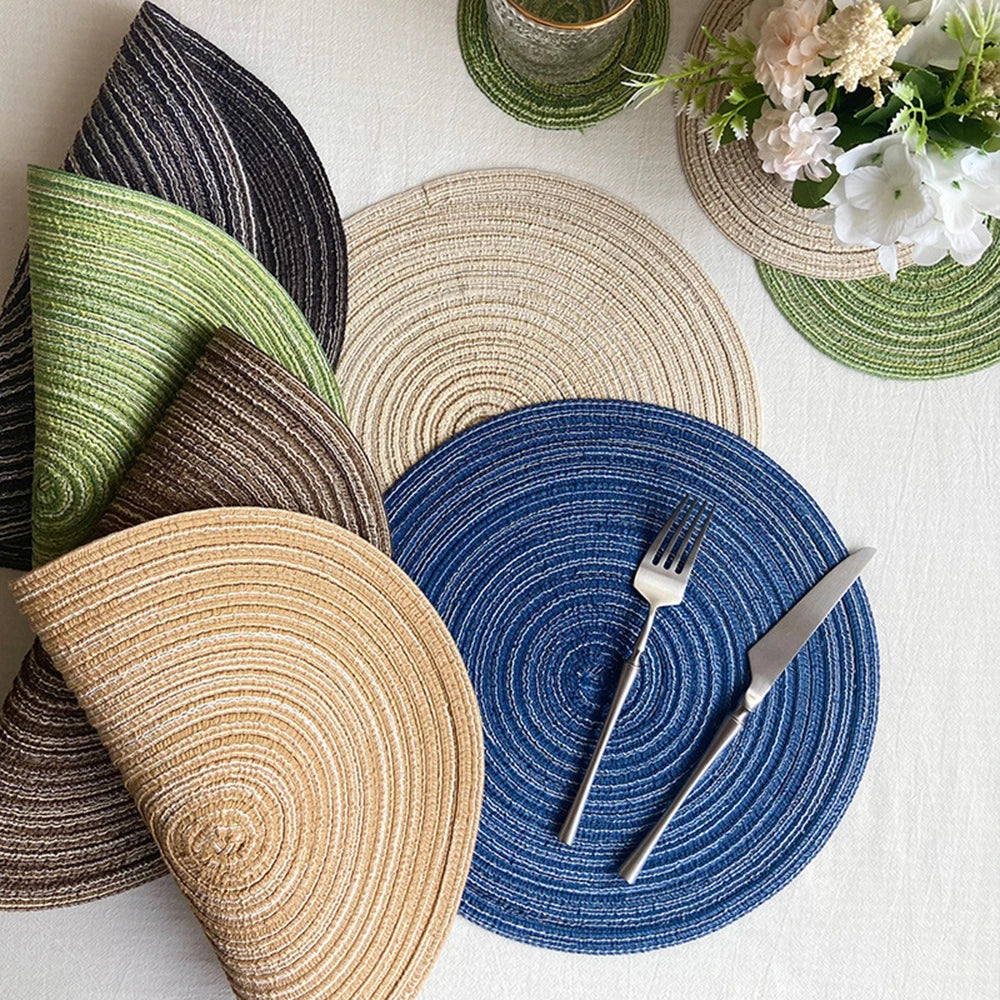 Round Woven Ramie Placemats