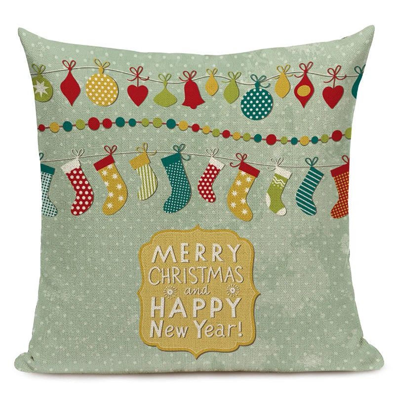 Christmas Tree Pattern Throw Pillow Case