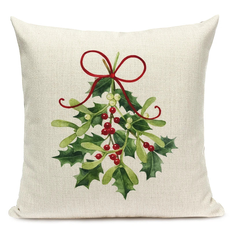 Christmas Tree Pattern Throw Pillow Case