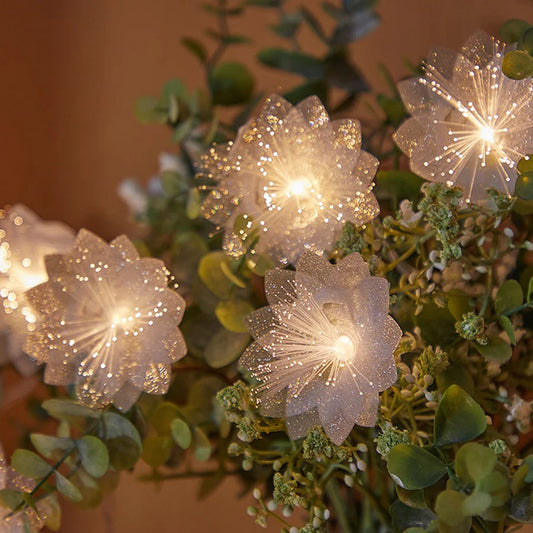 Enchanting LED Fiber Optic Flower String Lights