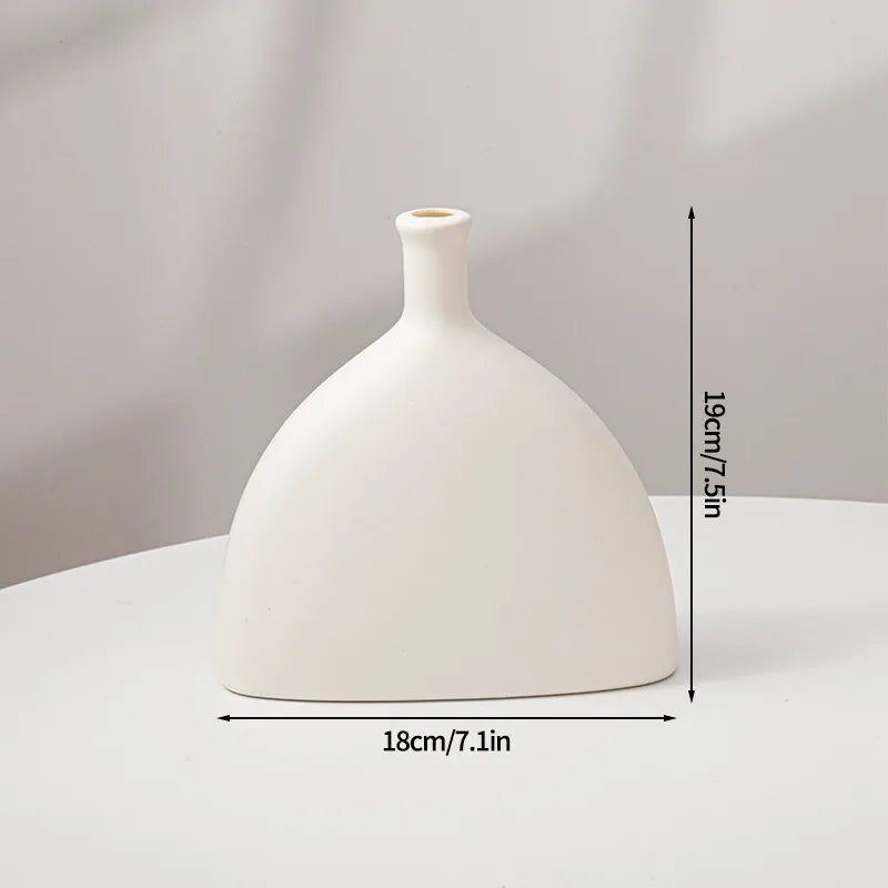 Plastic Spiral White Vase