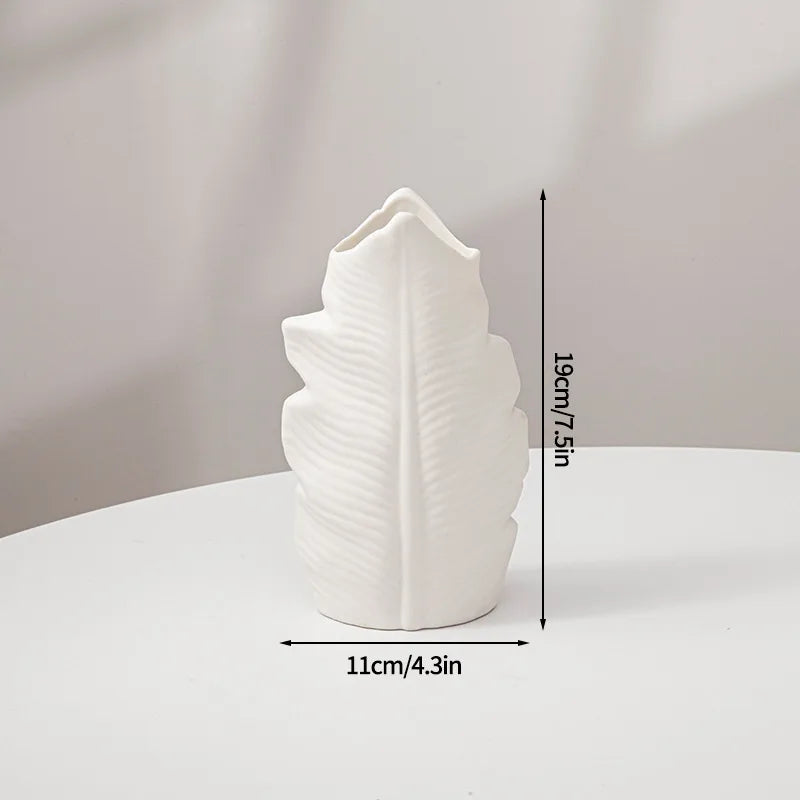 Plastic Spiral White Vase