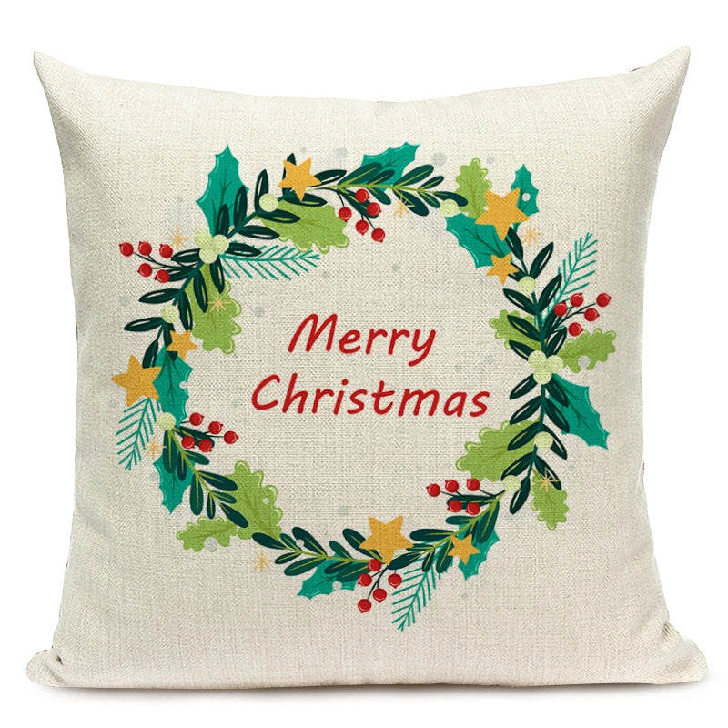 Christmas Tree Pattern Throw Pillow Case