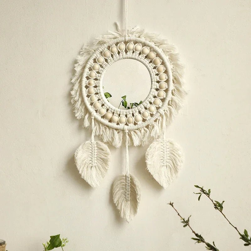 Bohemian Macrame Wall Mirror