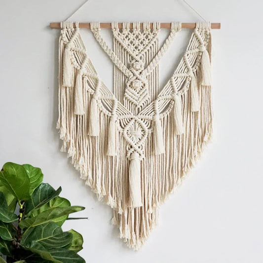 Macrame Woven Wall Hanging Tapestry