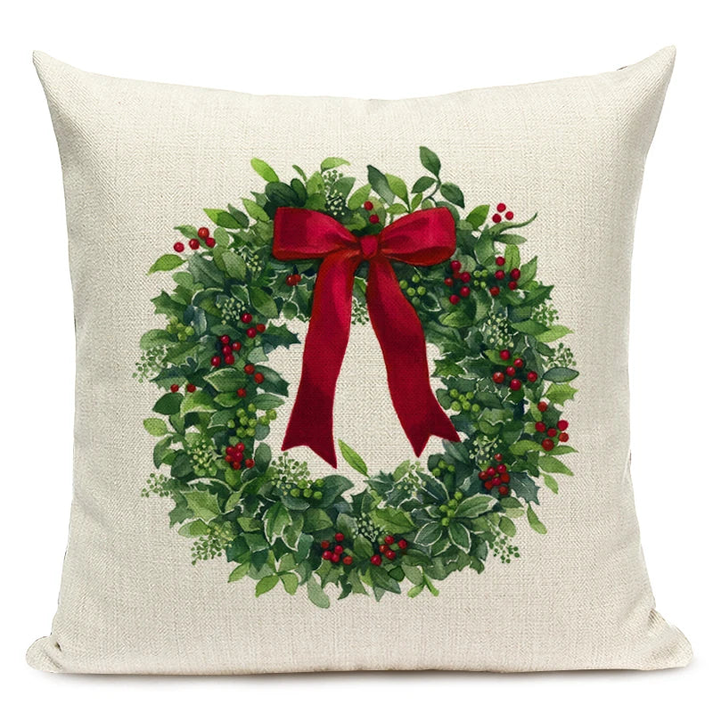 Christmas Tree Pattern Throw Pillow Case